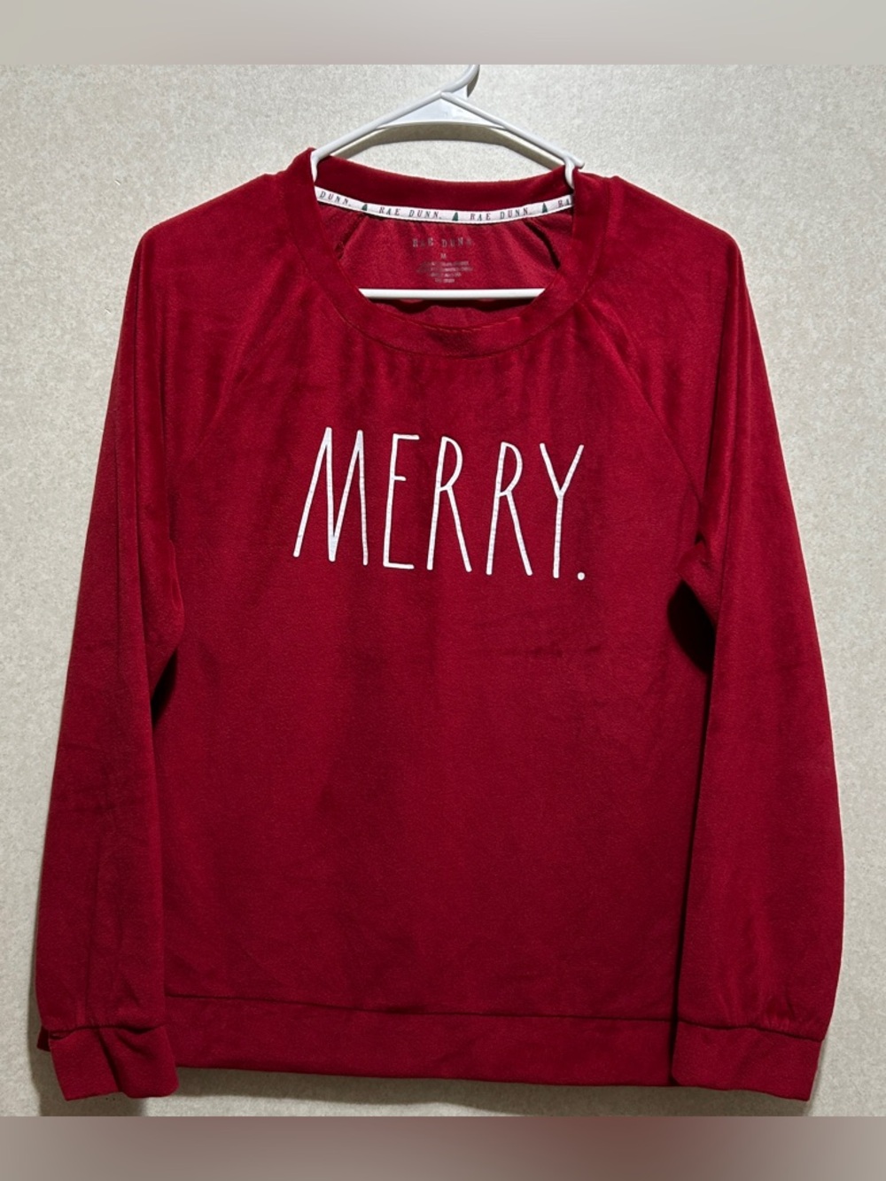 Rae Dunn Red "MERRY." Crewneck